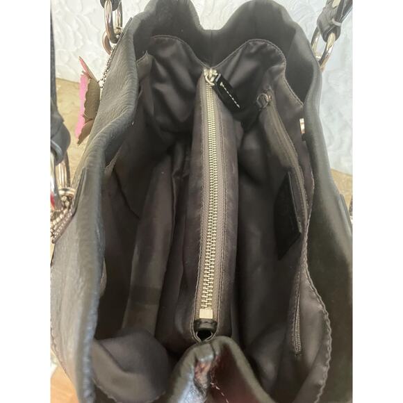 Vintage Coach Penelope black pebble leather shoulder bag tote Serial F14425 - Picture 9 of 10